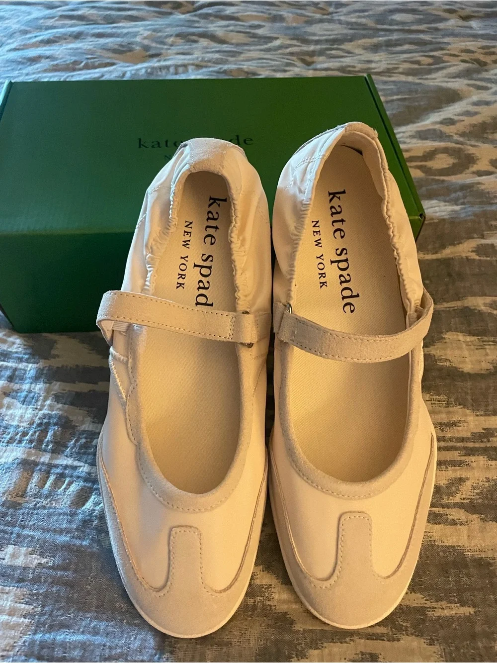 kate spade KS Drift Mary Jane Sneaker cream size 10 NEW
